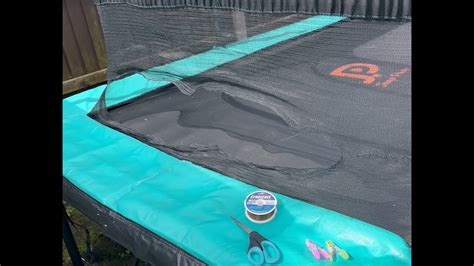 how to patch a trampoline|how to repair trampoline net.